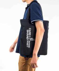 Alternative view of Túi tote vải Canvas SS2 Care & Share - Đen