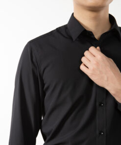 Alternative view of Áo sơ mi nam dài tay Café-DriS khử mùi - Đen